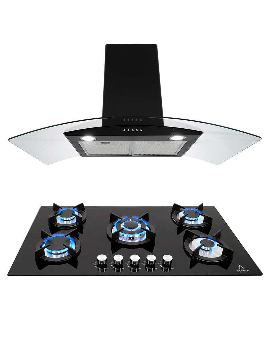 Combo campana de cocina Supra LECCO de acero inoxidable