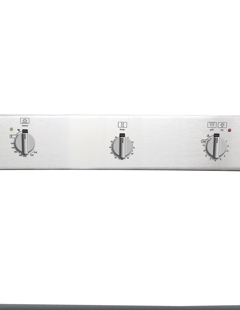 Horno a gas natural Hmkgl-80 capacidad 76 L 5