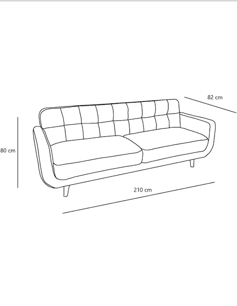 Love seat Soho de poliéster 5