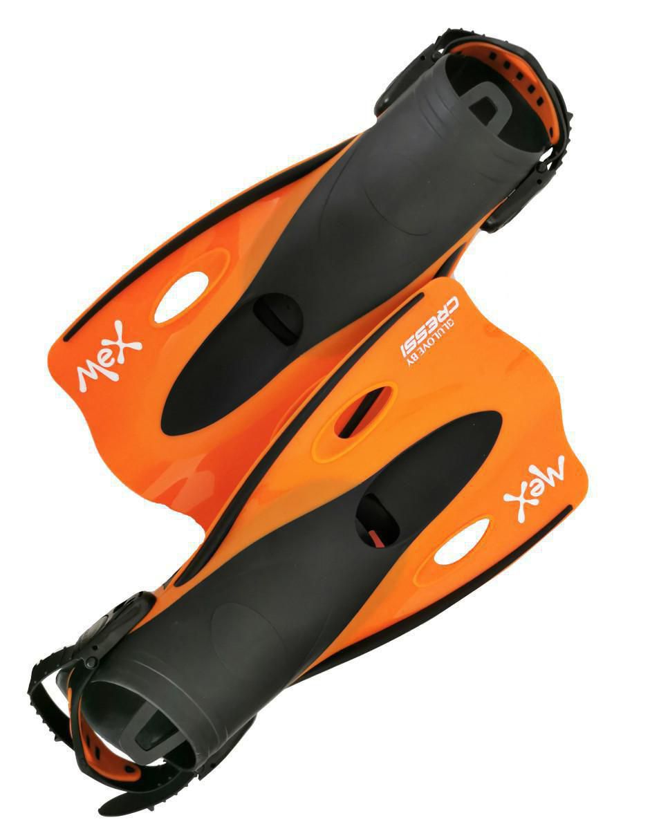 Aletas acuáticas Mex Orange de plástico 3