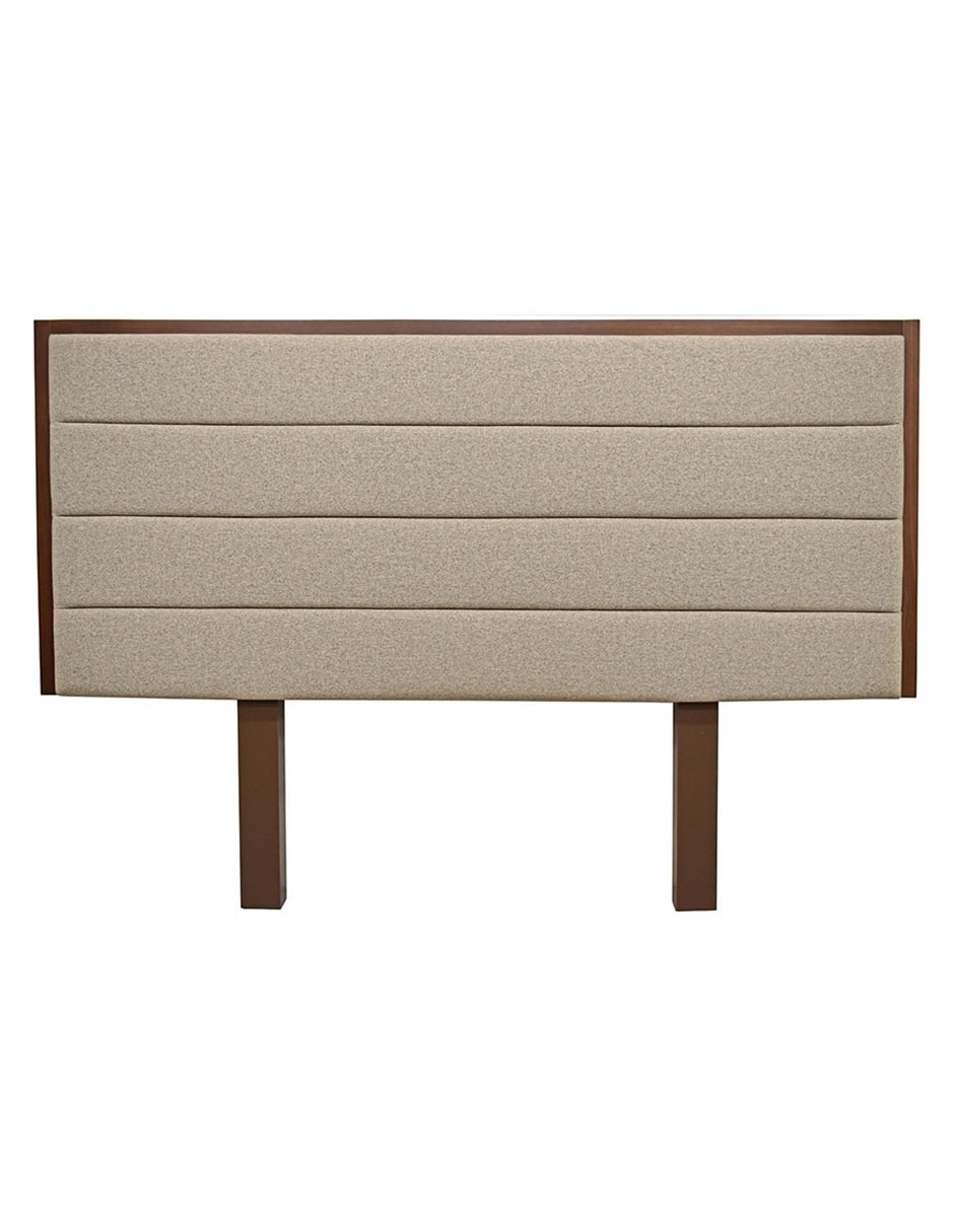 Cabecera de madera y tela