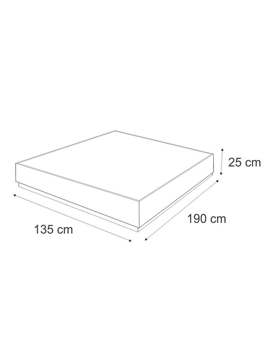 Base para cama Malibu Haus de MDF