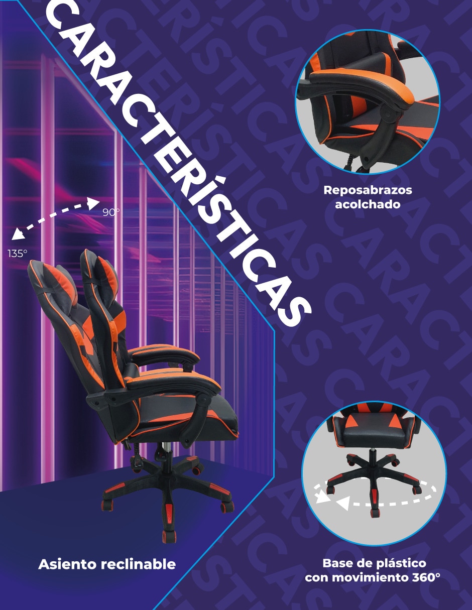 Silla gamer Basic de plástico Silla gamer Basic de plástico