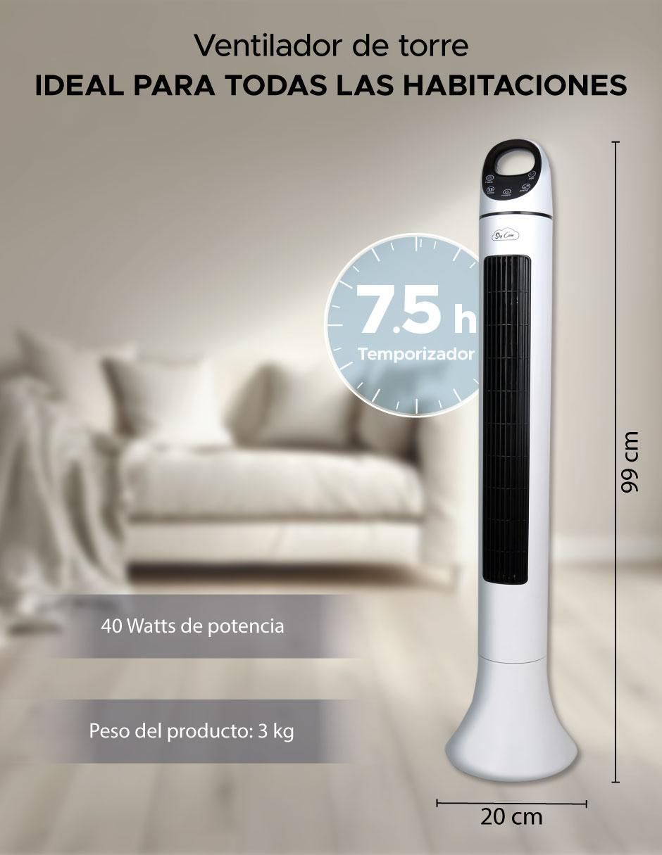 VENTILADOR DE PISO ABANICO TOR, BLANCO 7