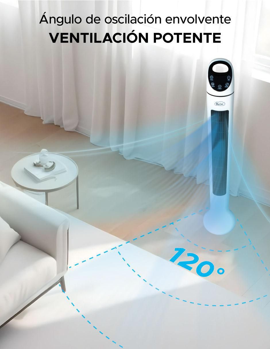 VENTILADOR DE PISO ABANICO TOR, BLANCO