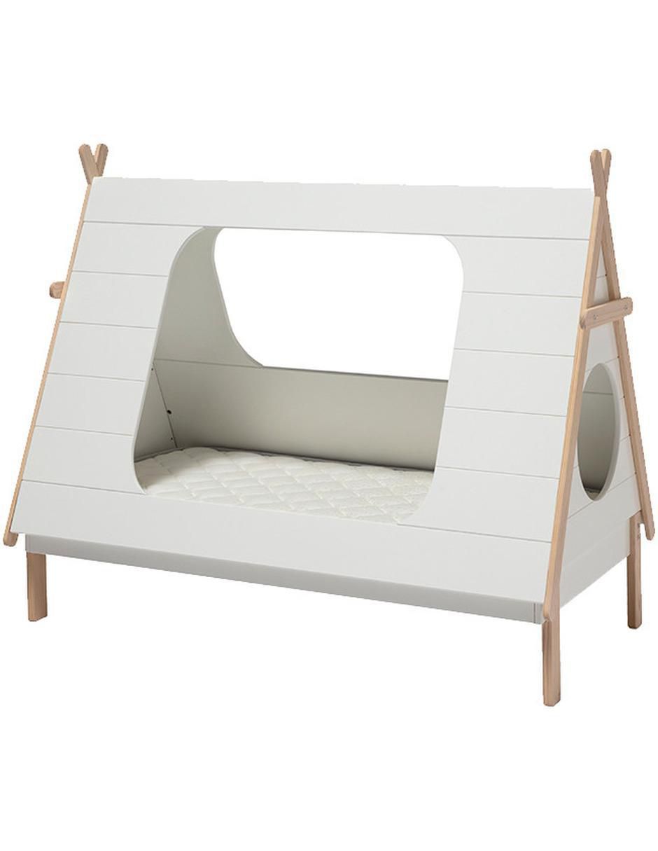 Cama Totem de madera pino individual 4