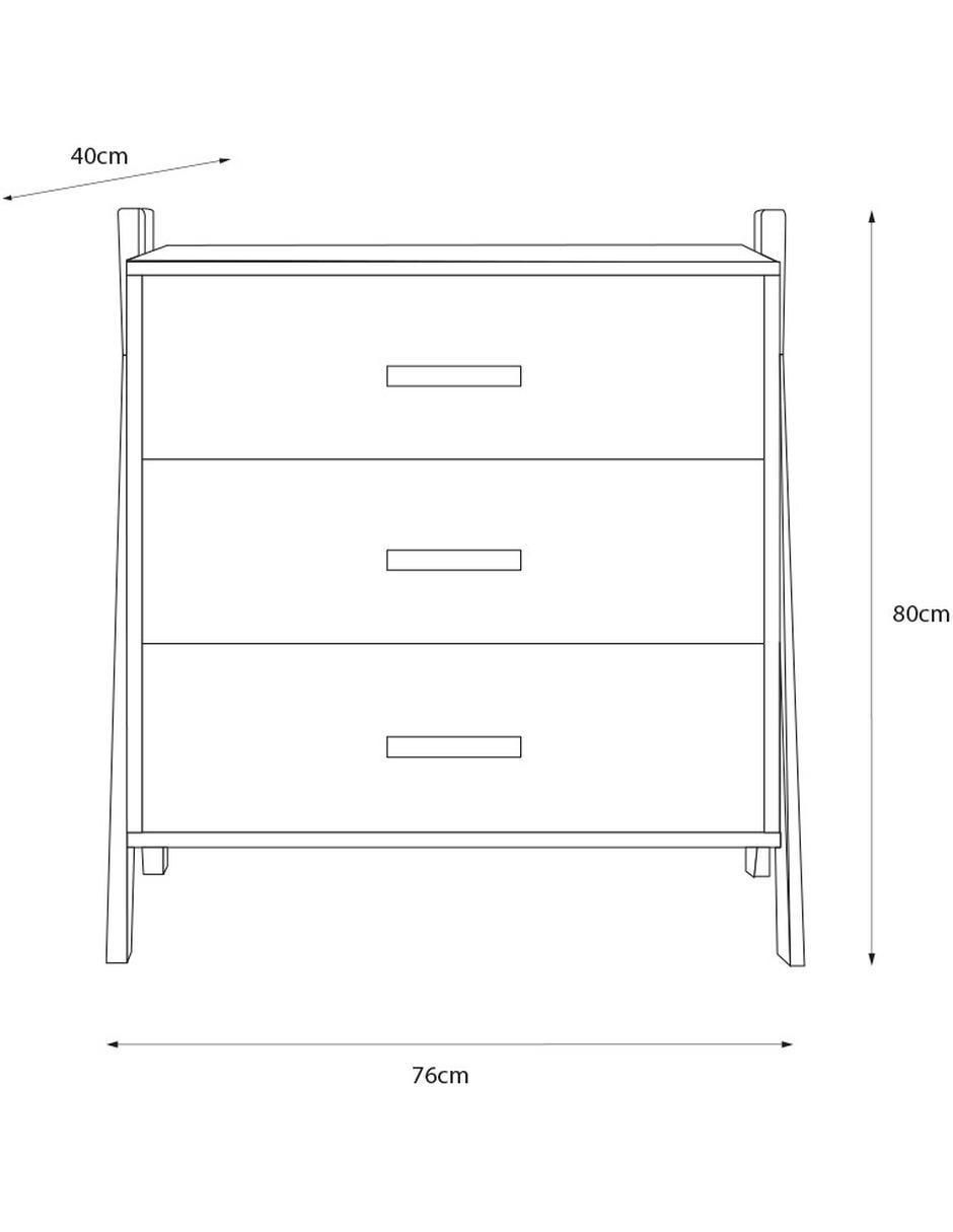 Cómoda Estocolmo de MDF 4