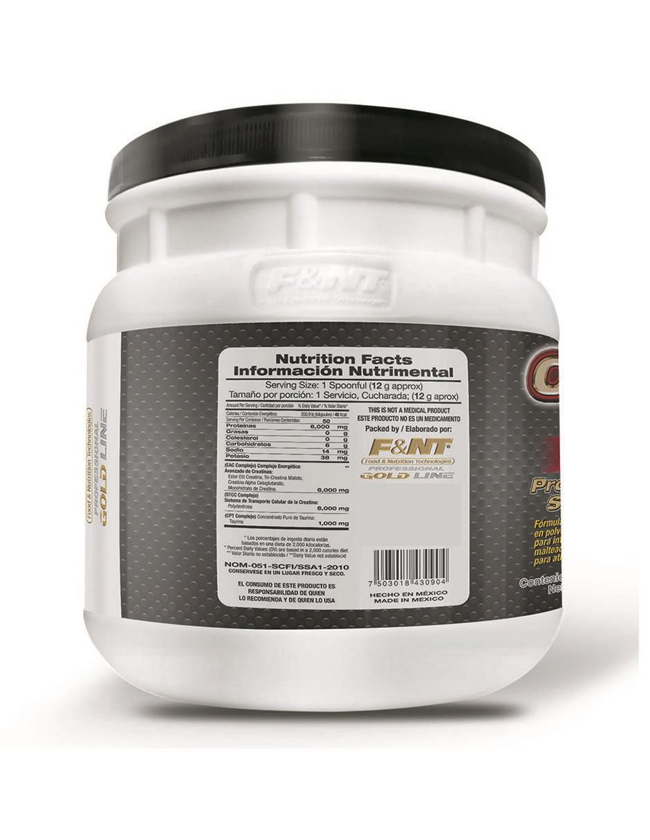 Creatina Food & Nutrition Technologies de 600 g