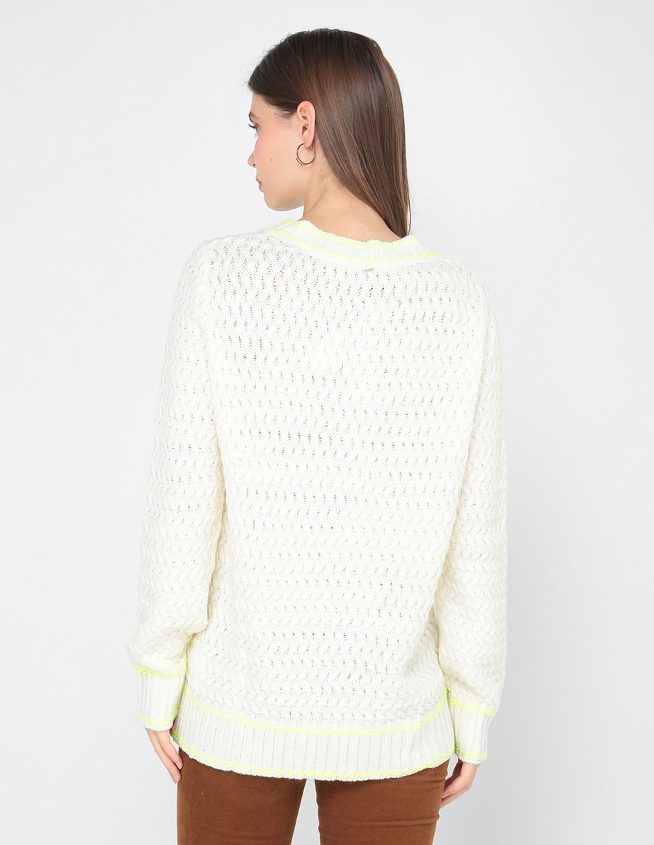 Suéter cuello v para mujer 5