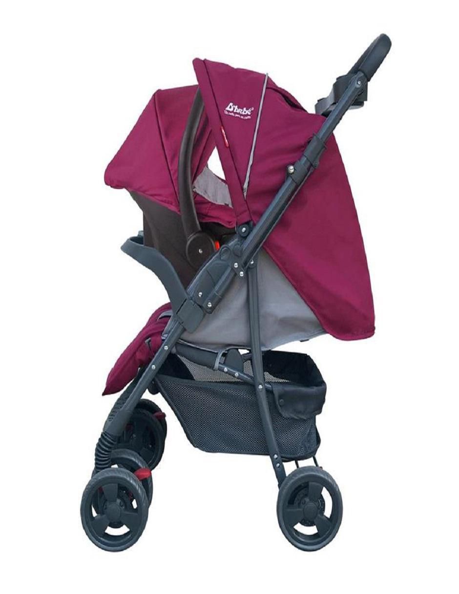 Carriola con portabebé plegable