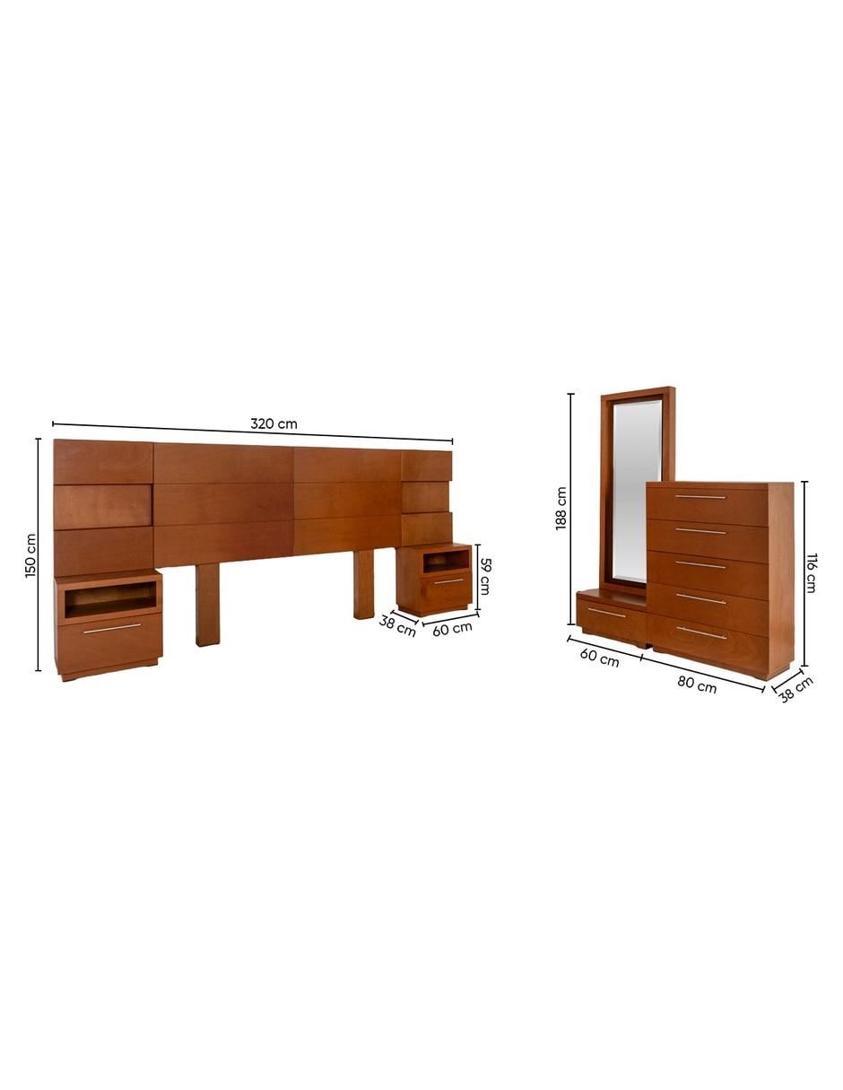 Set Recámara Tande de MDF 17