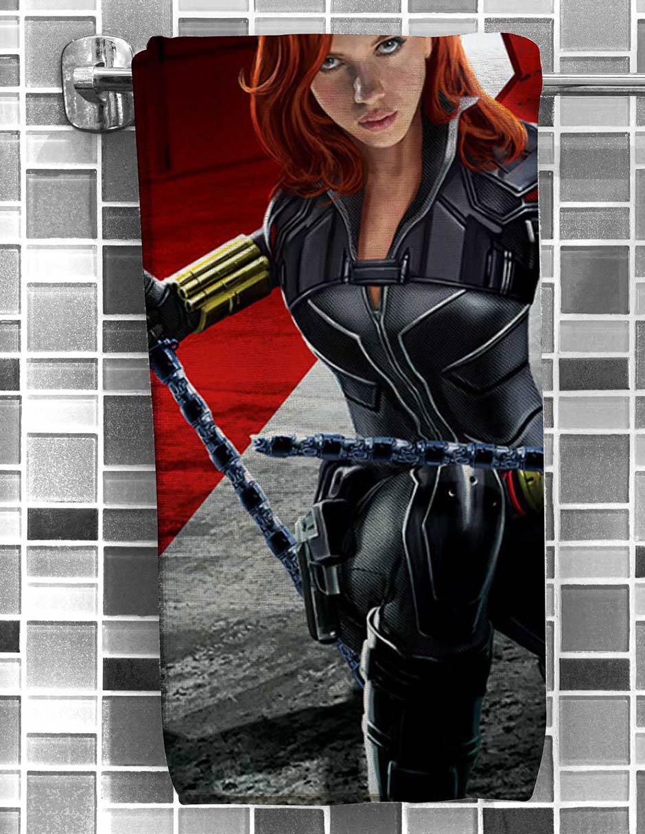 Toalla Marvel Black Widow de poliéster