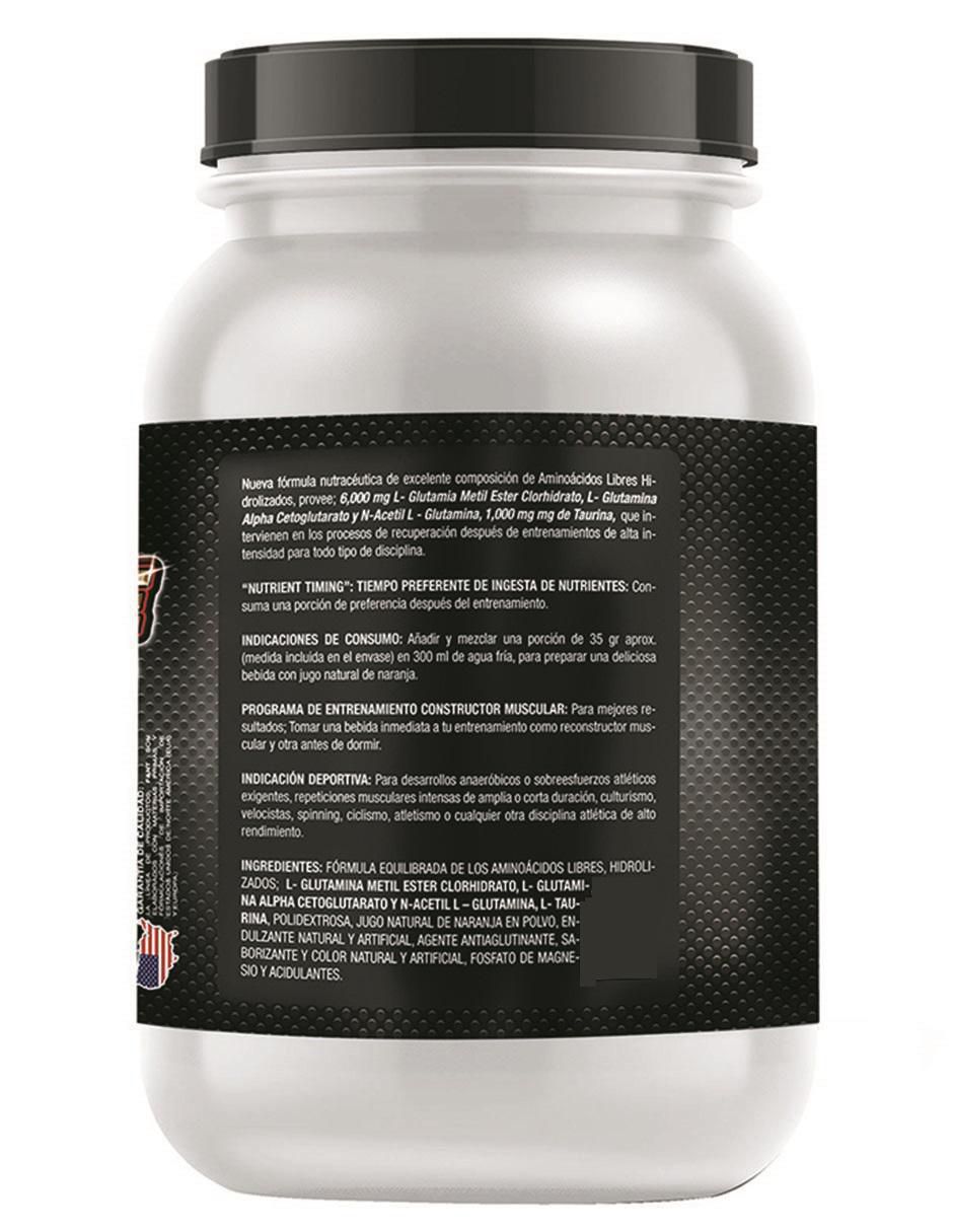 Glutamina en polvo Food & Nutrition Technologies de 1,000 g