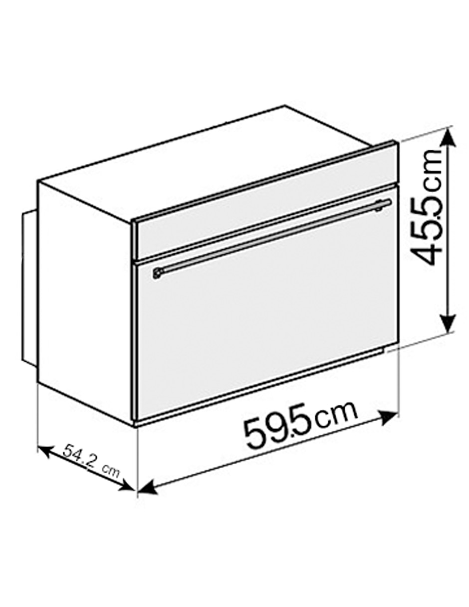 Horno eléctrico Smeg SFU4300MX capacidad 40 L