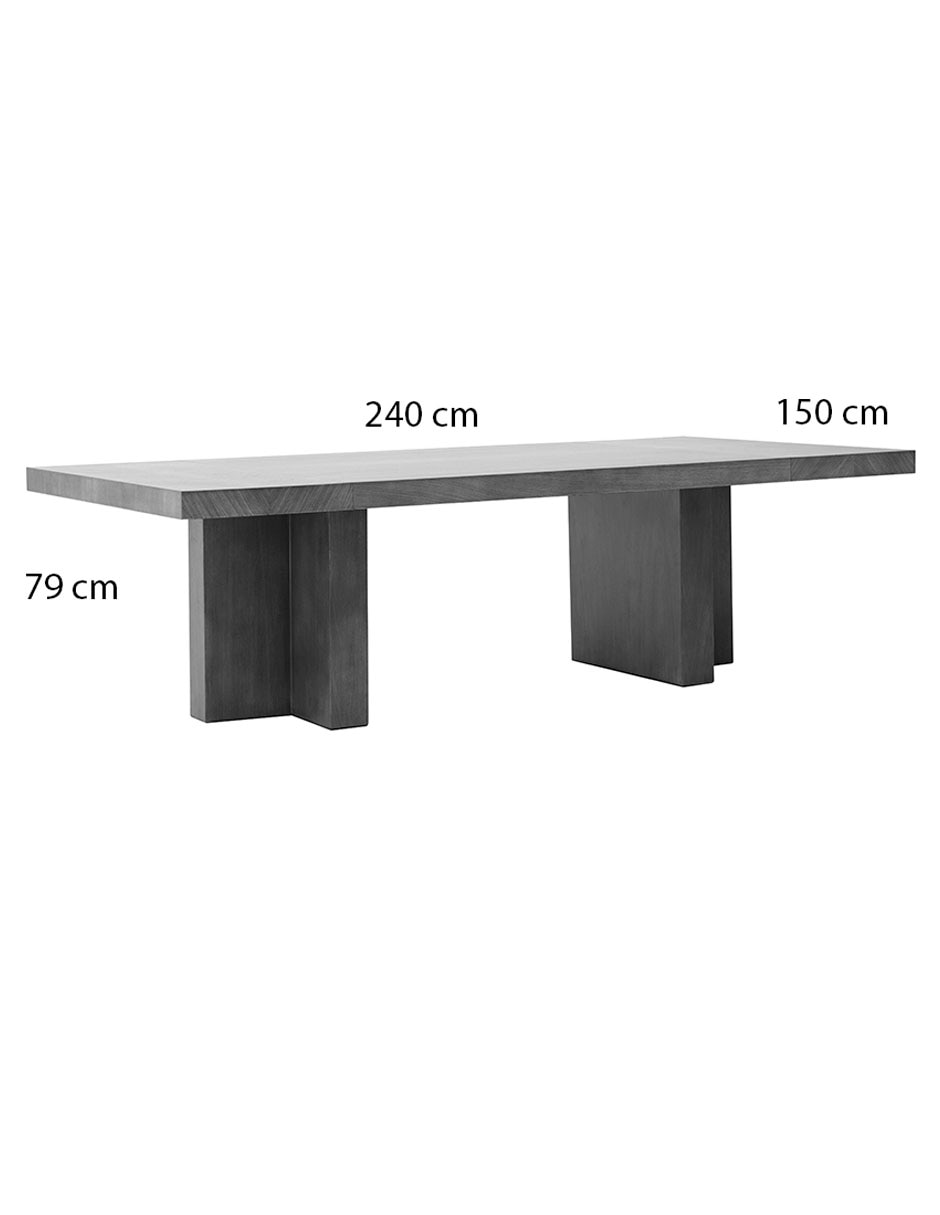 Mesa de comedor armable malbec 5