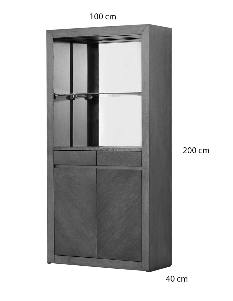 Contrabarra armable Malbec de madera encino 8