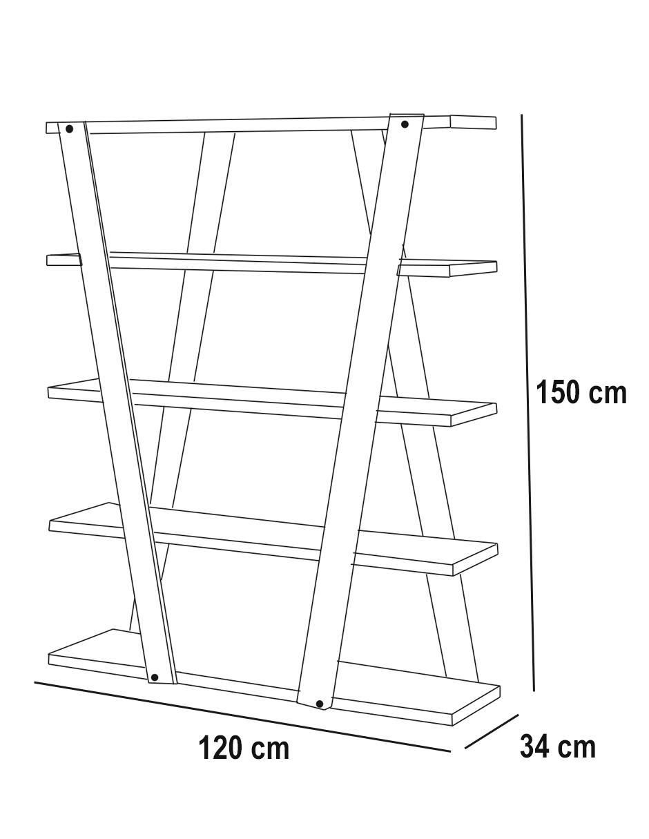 Librero armable de MDF
