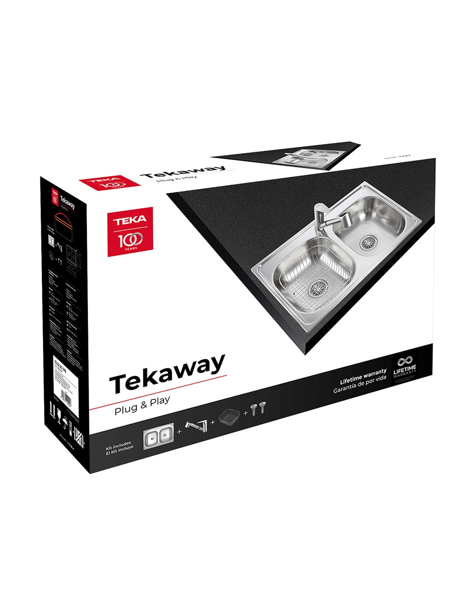 Fregadero de acero inoxidable TEKAWAY33.222C978