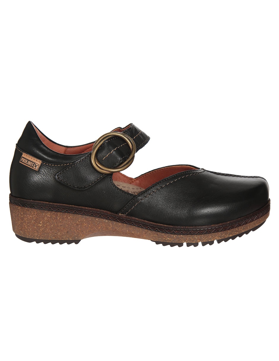 Zapatilla de piel granada 5
