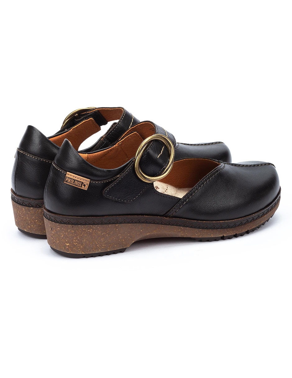 Zapatilla de piel granada 3