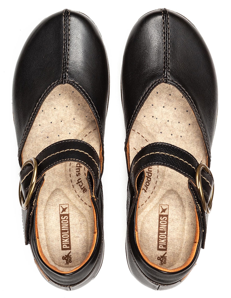 Zapatilla de piel granada 4