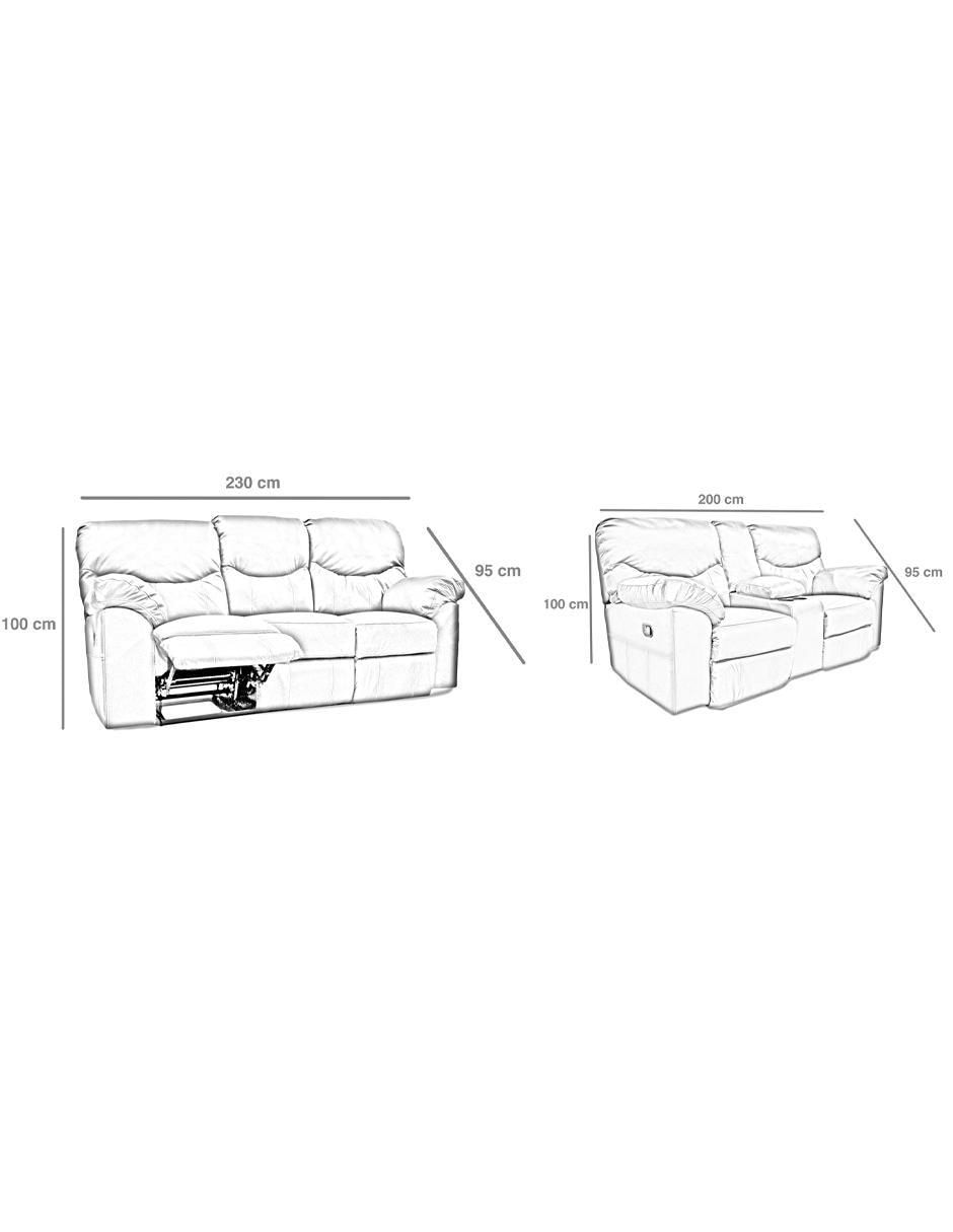 Reclinable Houston de piel 8