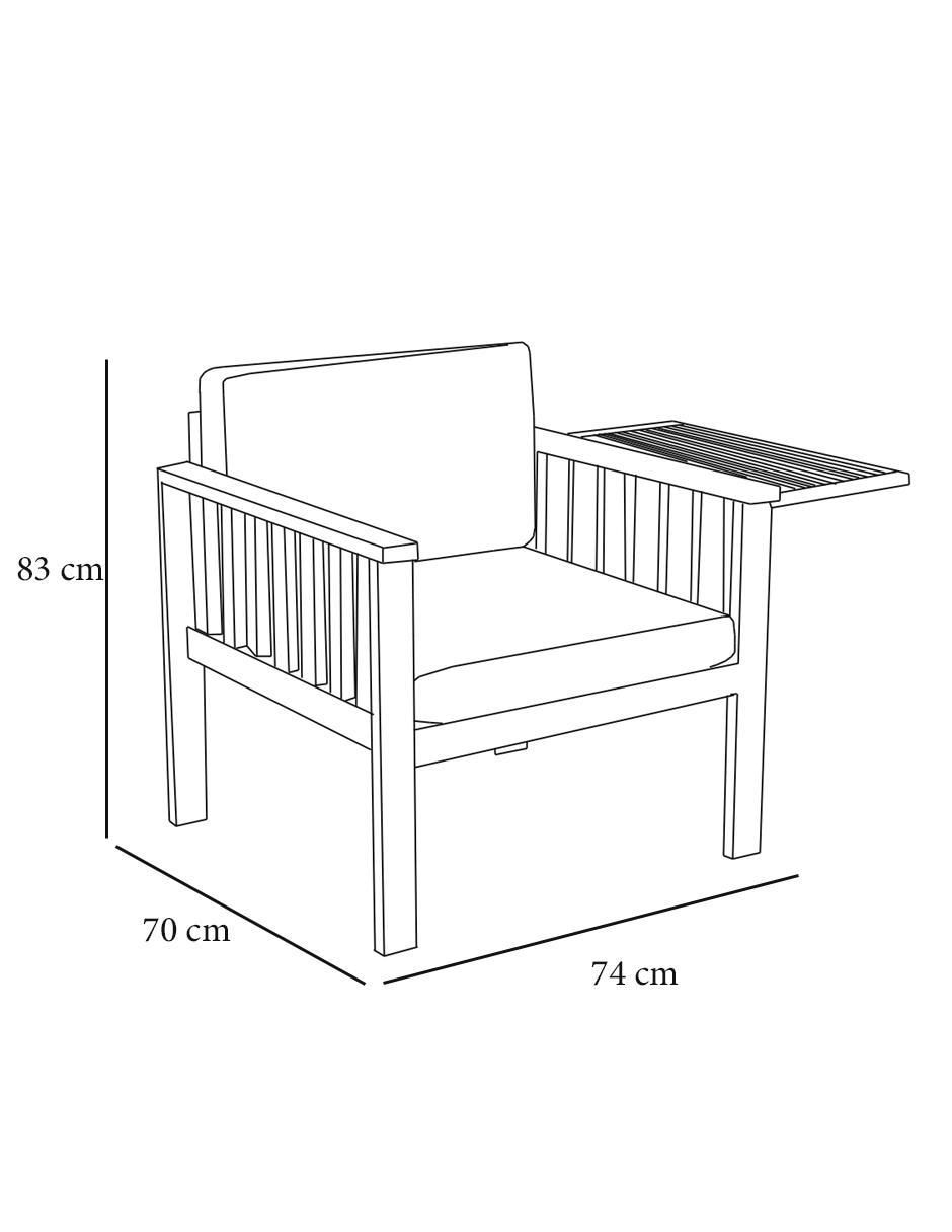 Silla Muebles de Jardín de madera 5