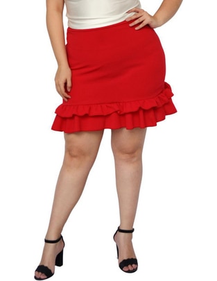 Falda crop a la cintura Falda crop a la cintura