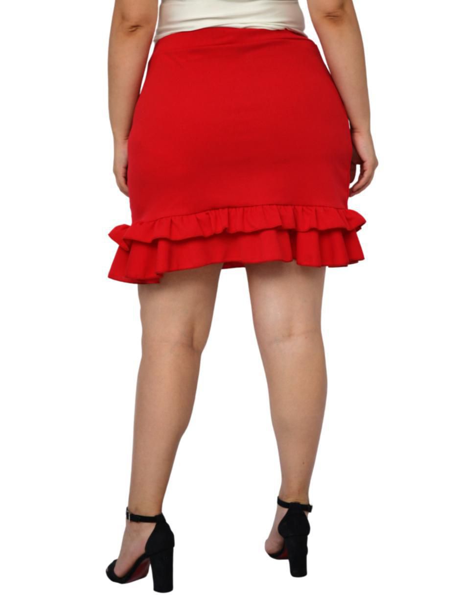 Falda crop a la cintura