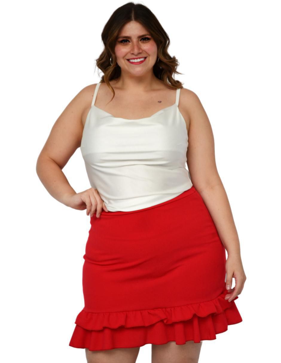 Falda crop a la cintura