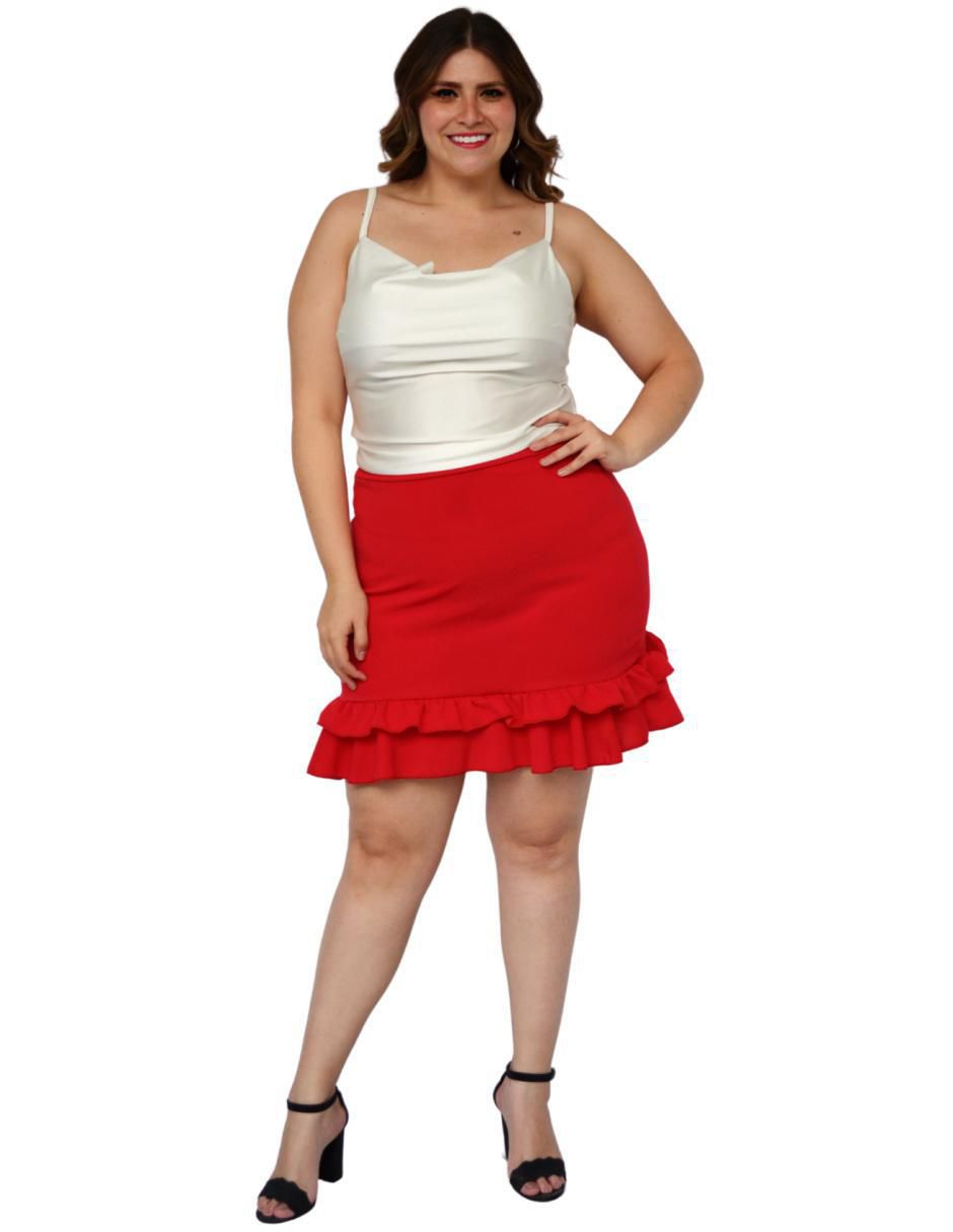 Falda crop a la cintura 6