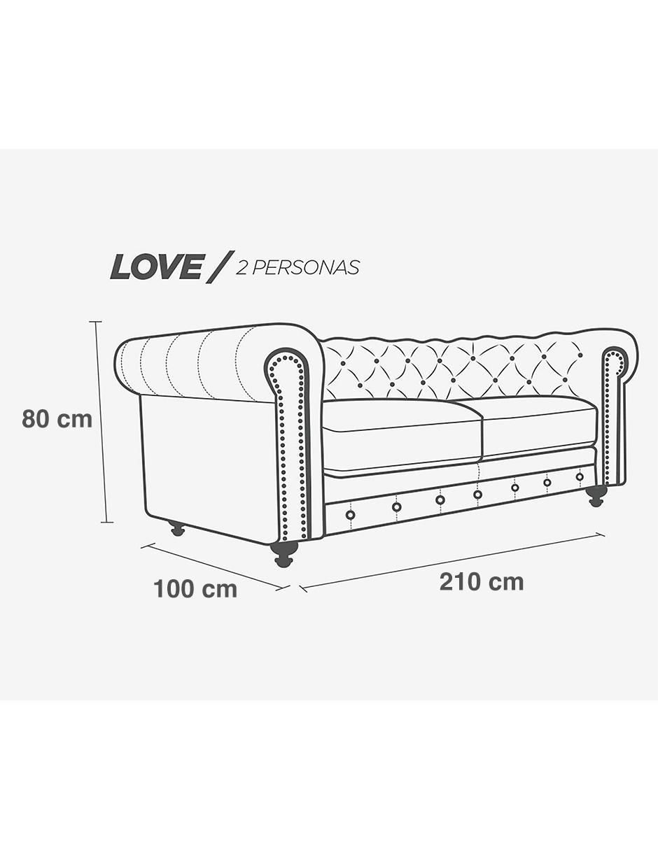 Love seat de piel 6