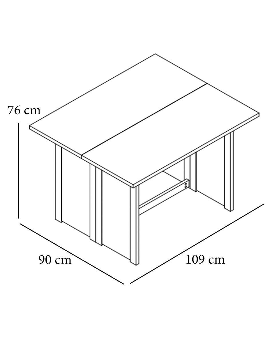 Mesa de comedor extensible armable 6