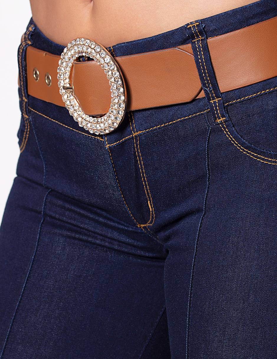 Jeans slim corte cadera para mujer 9