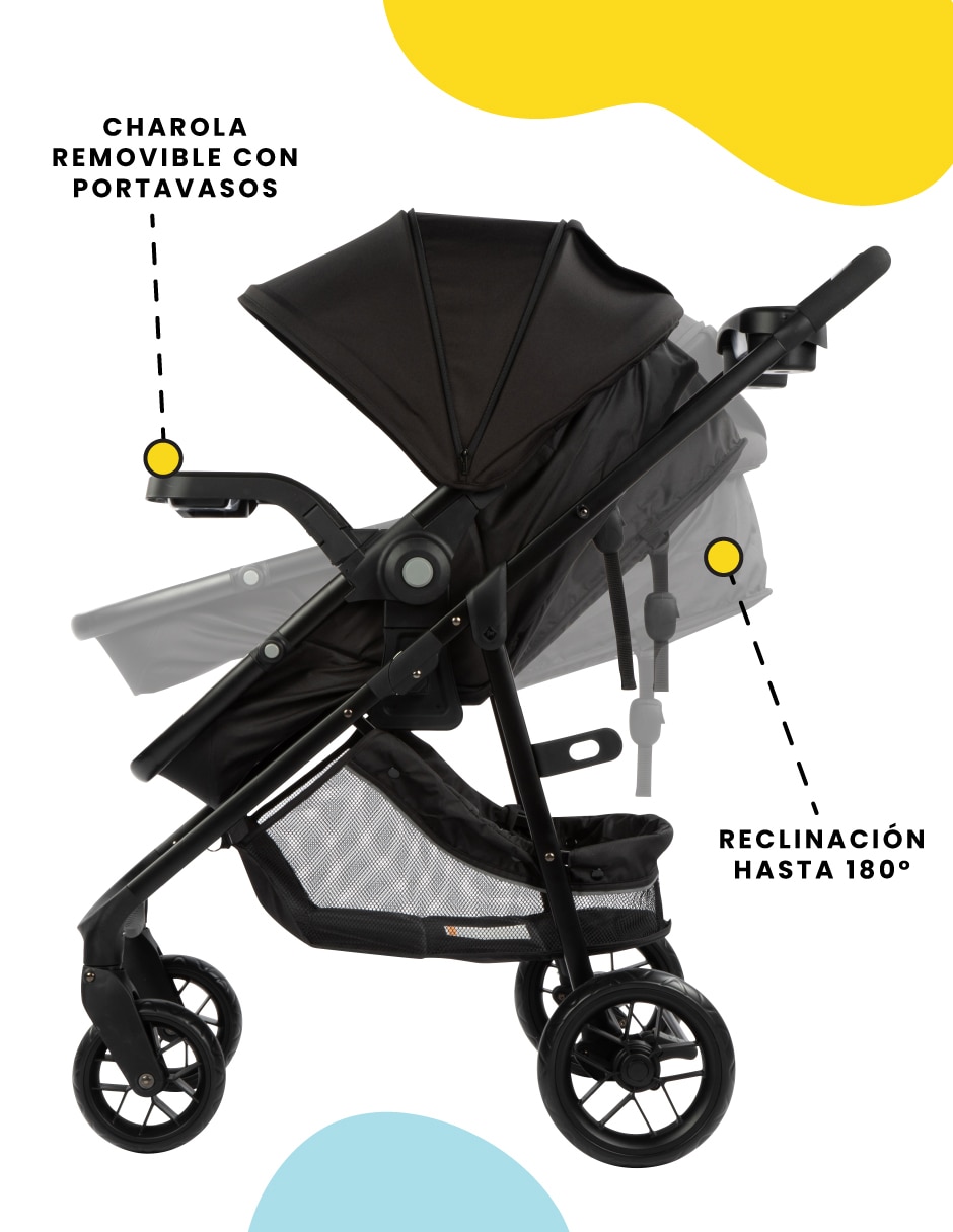 Carriola travel system Grow & Go Flex de poliéster