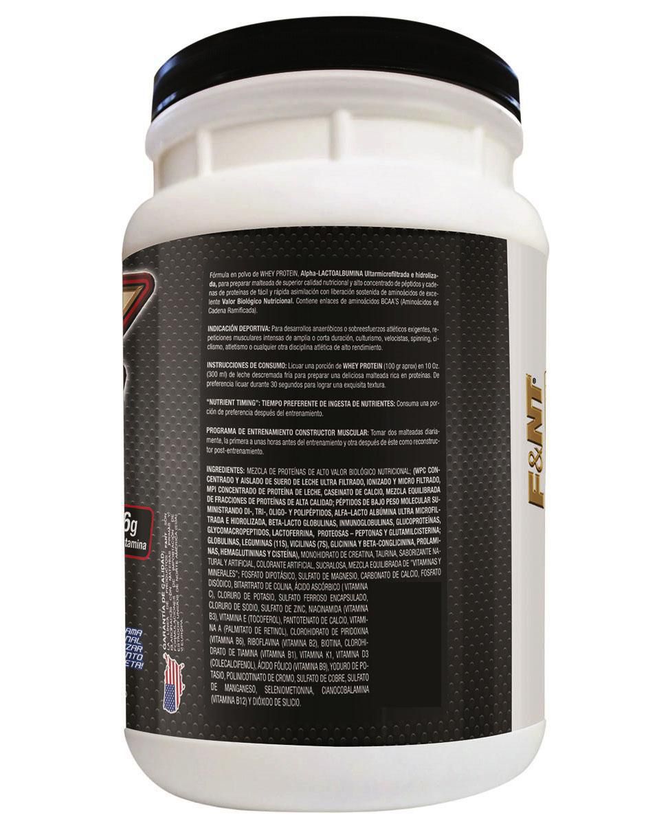 Suplemento alimenticio Food & Nutrition Technologies sabor fresas con crema de 1000 g