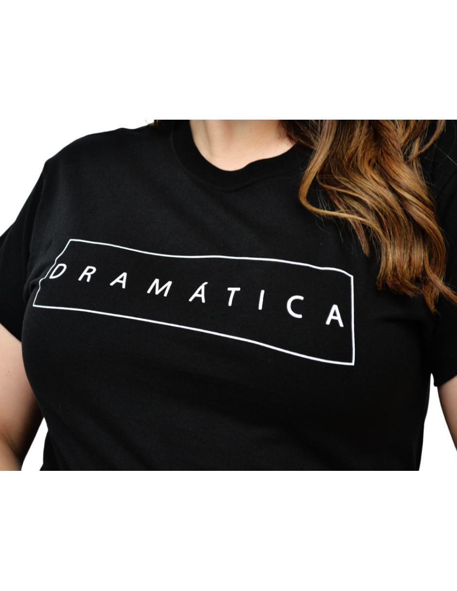Playera manga corta Roman Fashion cuello redondo para mujer