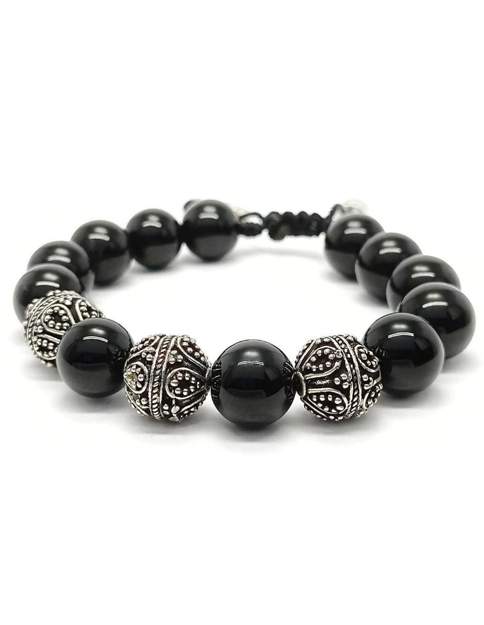 Pulsera de plata acabado liso 5