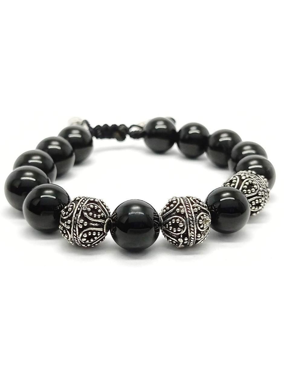 Pulsera de plata acabado liso 6