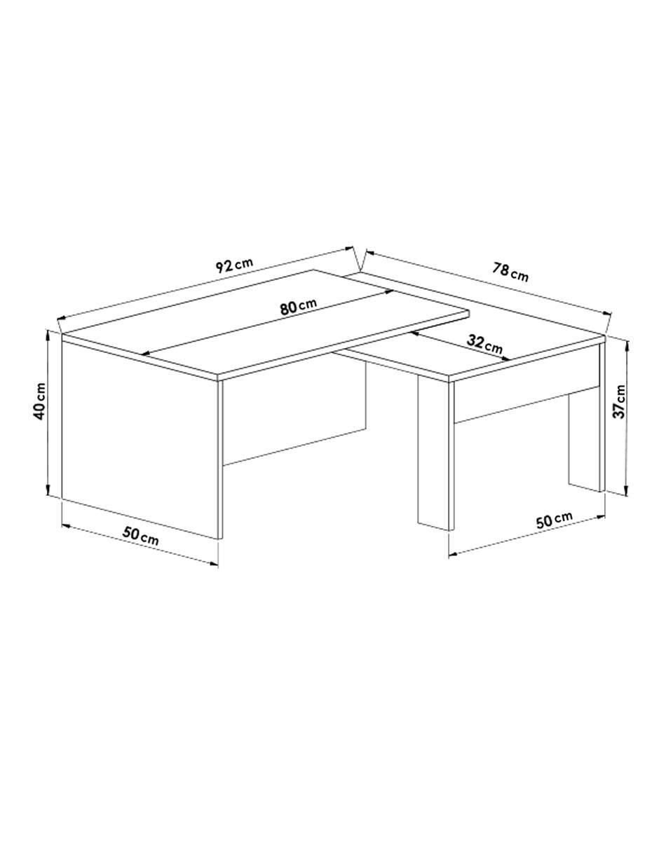 Mesa de centro extensible armable Barcelo 5
