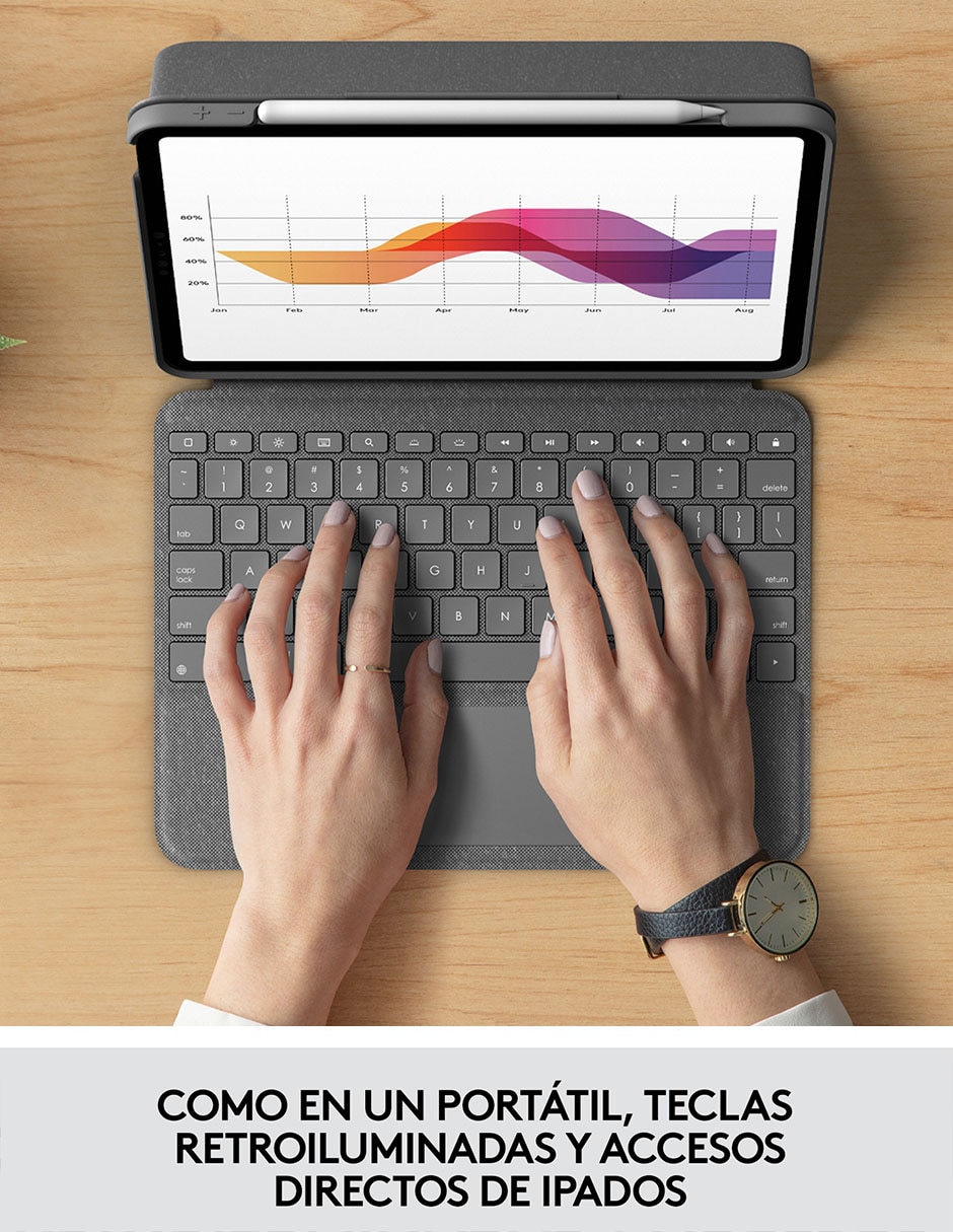 Funda con teclado para tablet iPad air 3