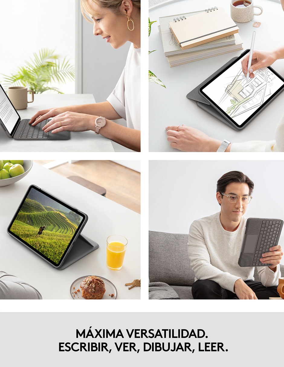 Funda con teclado para tablet iPad air 4