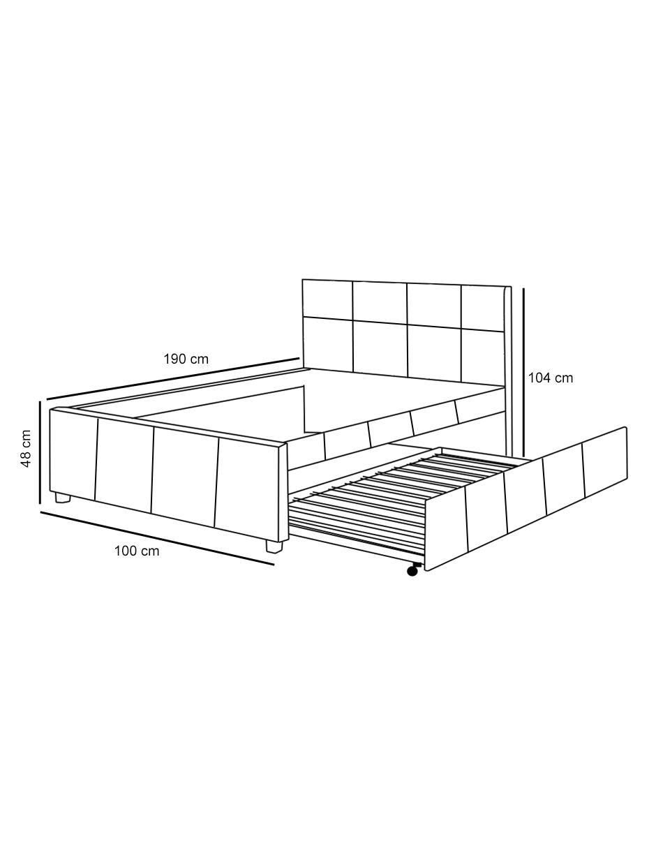 Cama de madera individual 3