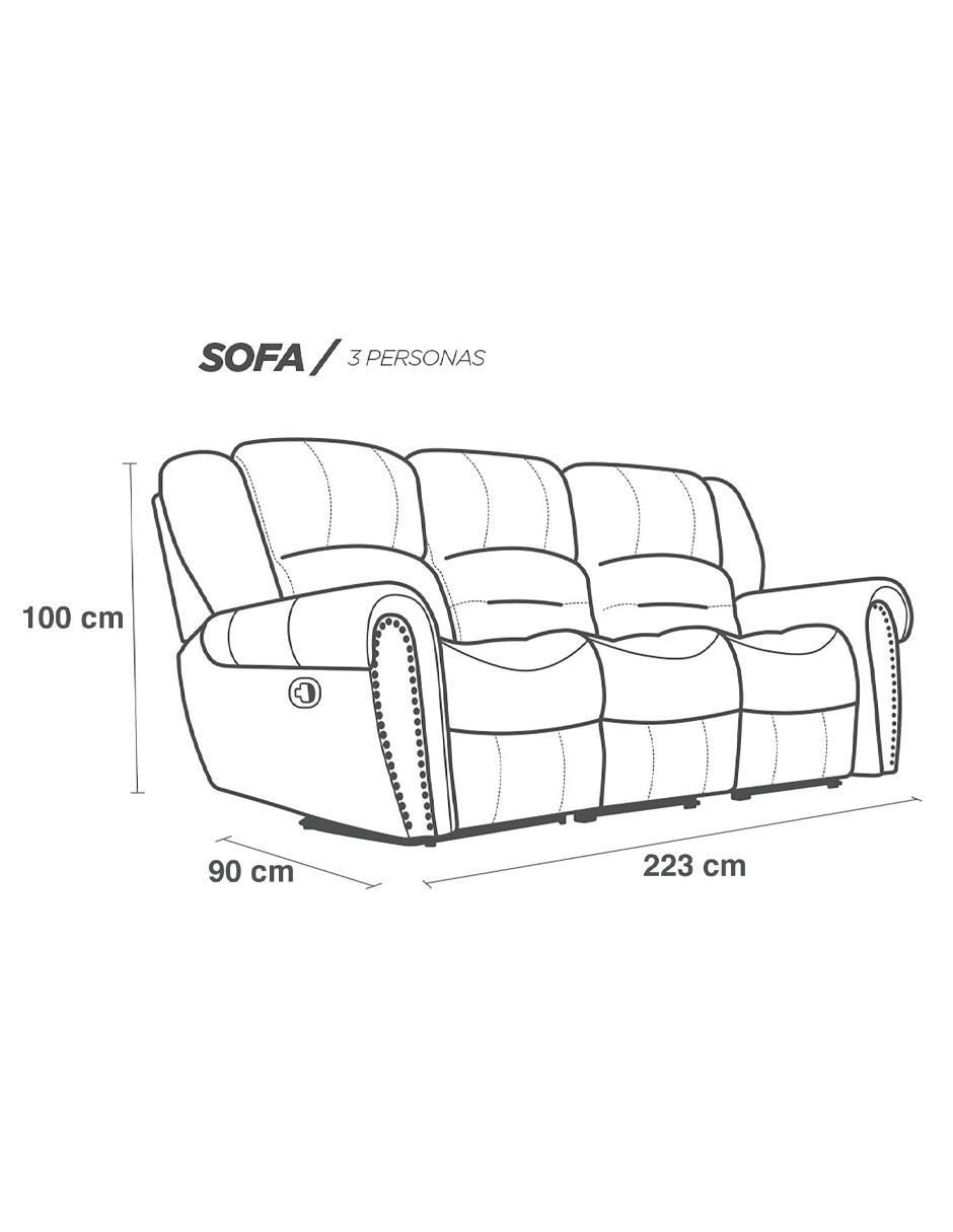 Reclinable Magnus de piel 9