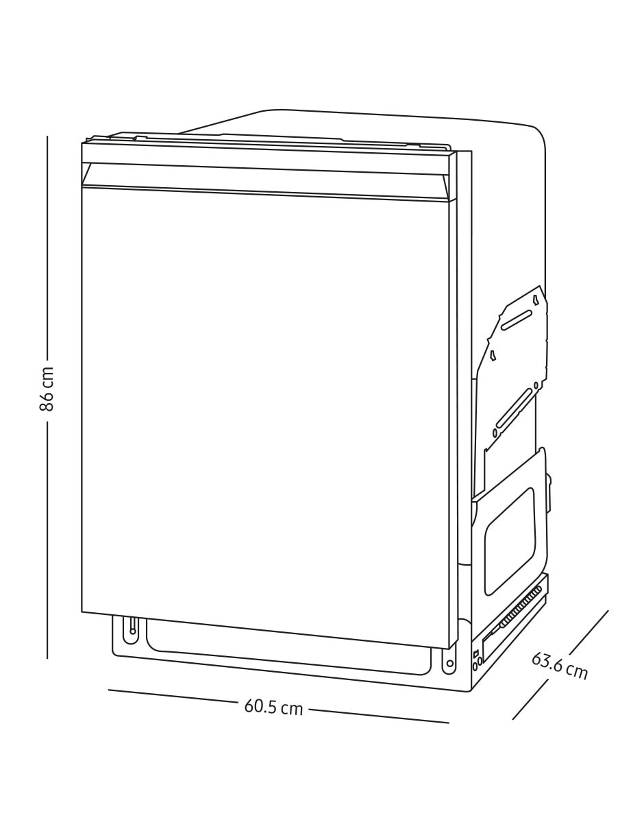 Lavavajillas de empotre Samsung 15 servicios DW80B7070UG/EM