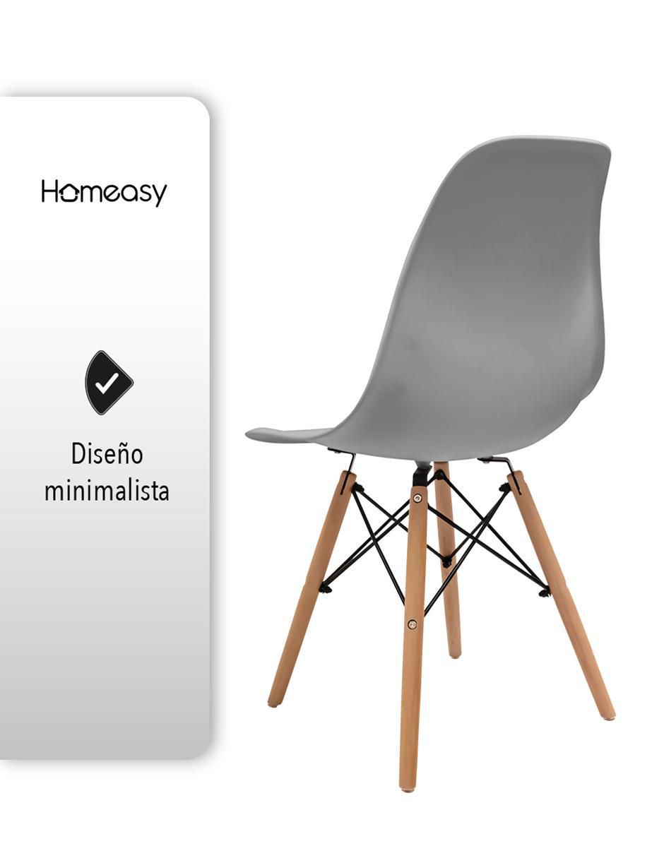 Juego de sillas 4 piezas Eame de plástico 4