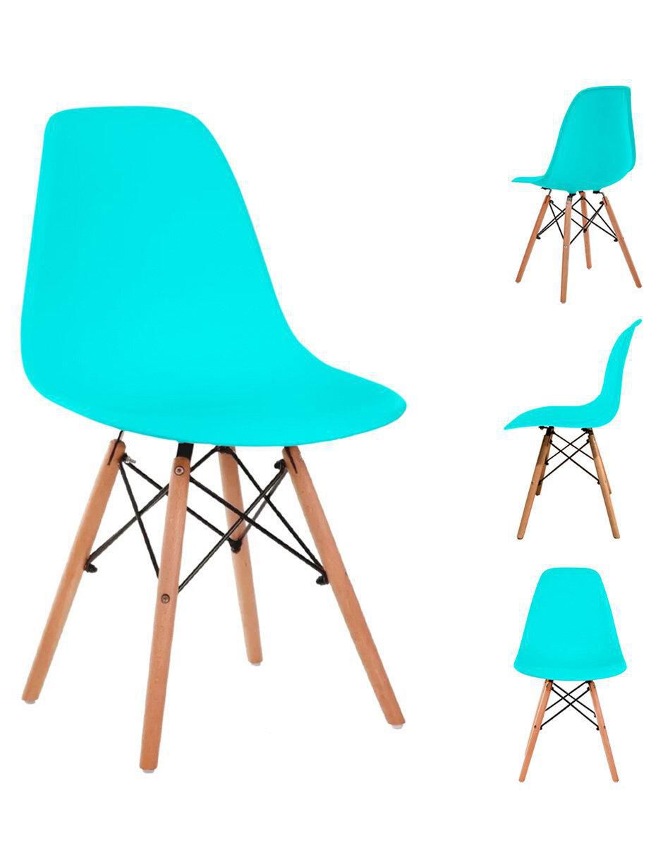 Set de sillas 4 piezas Eame de plástico