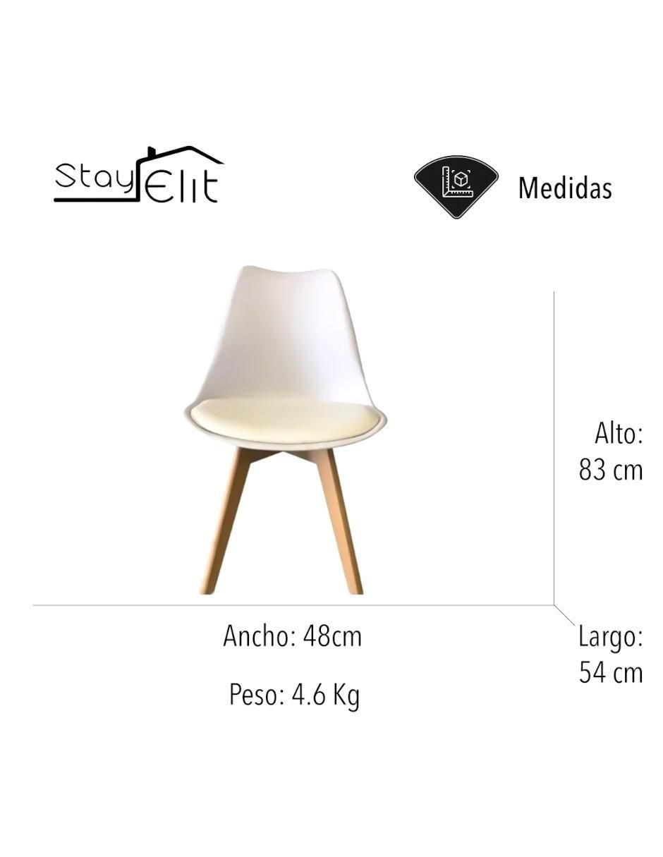 Set de sillas 2 piezas Minimalista de plástico 5