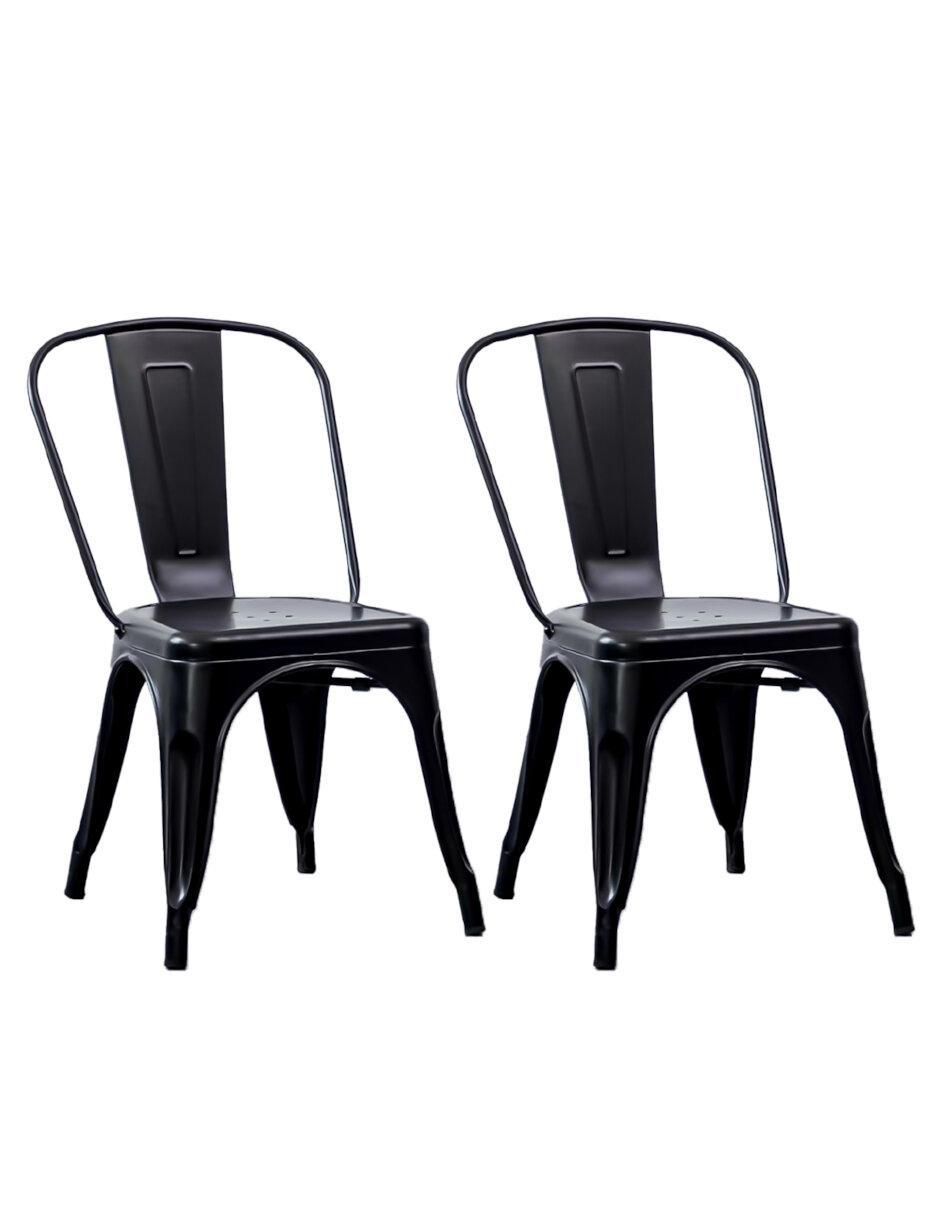 Set de sillas 2 piezas Tolix de aluminio 1