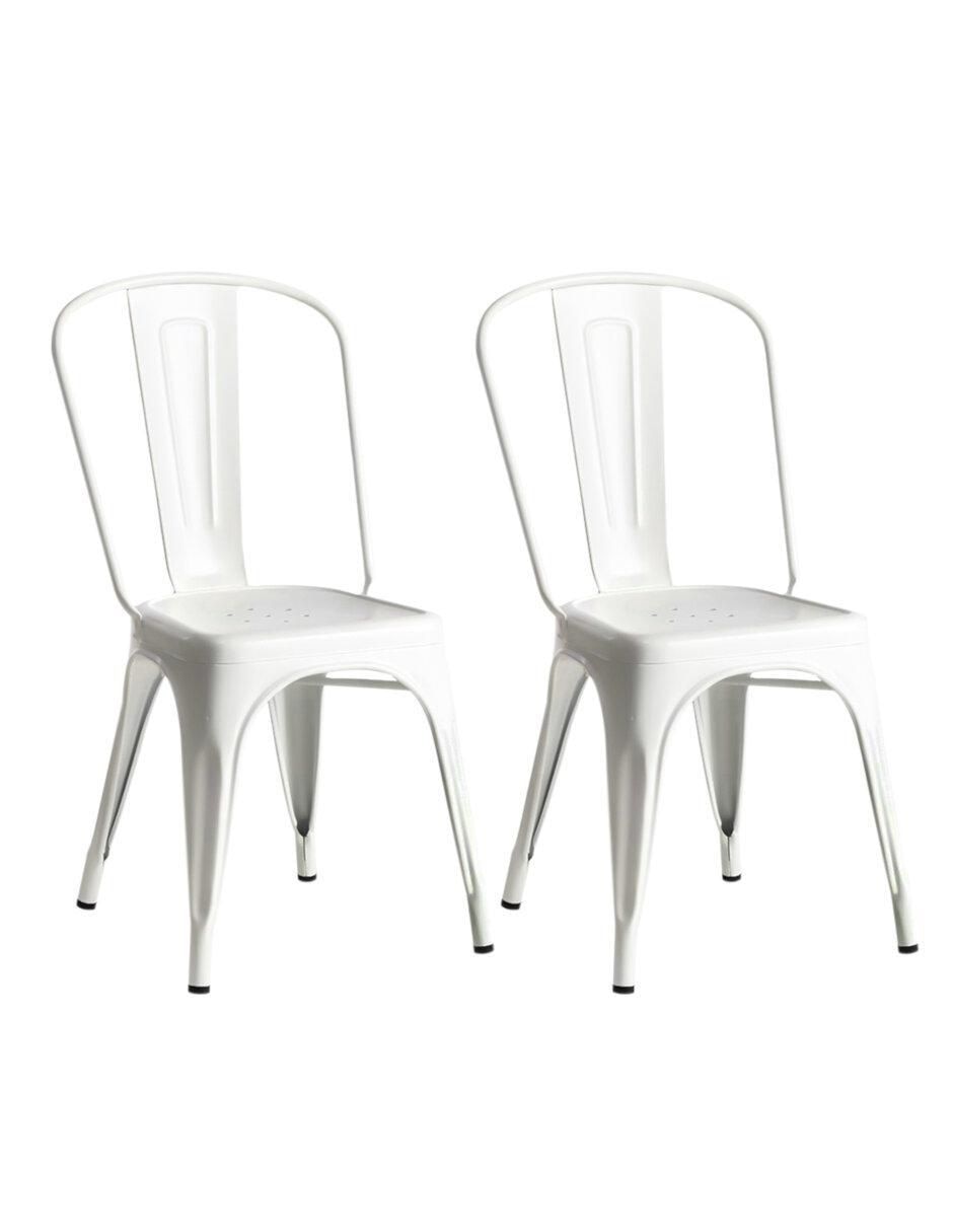 Set de sillas 2 piezas Tolix de aluminio
